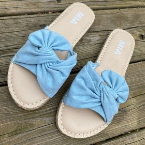 MIA Kensi Espadrille Slide Sandals